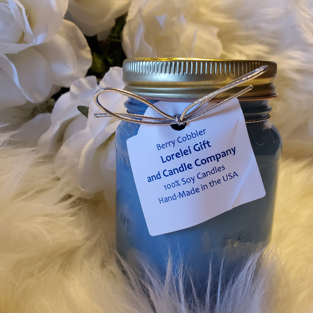 100% Soy Candle in 16 ounce Mason Jar